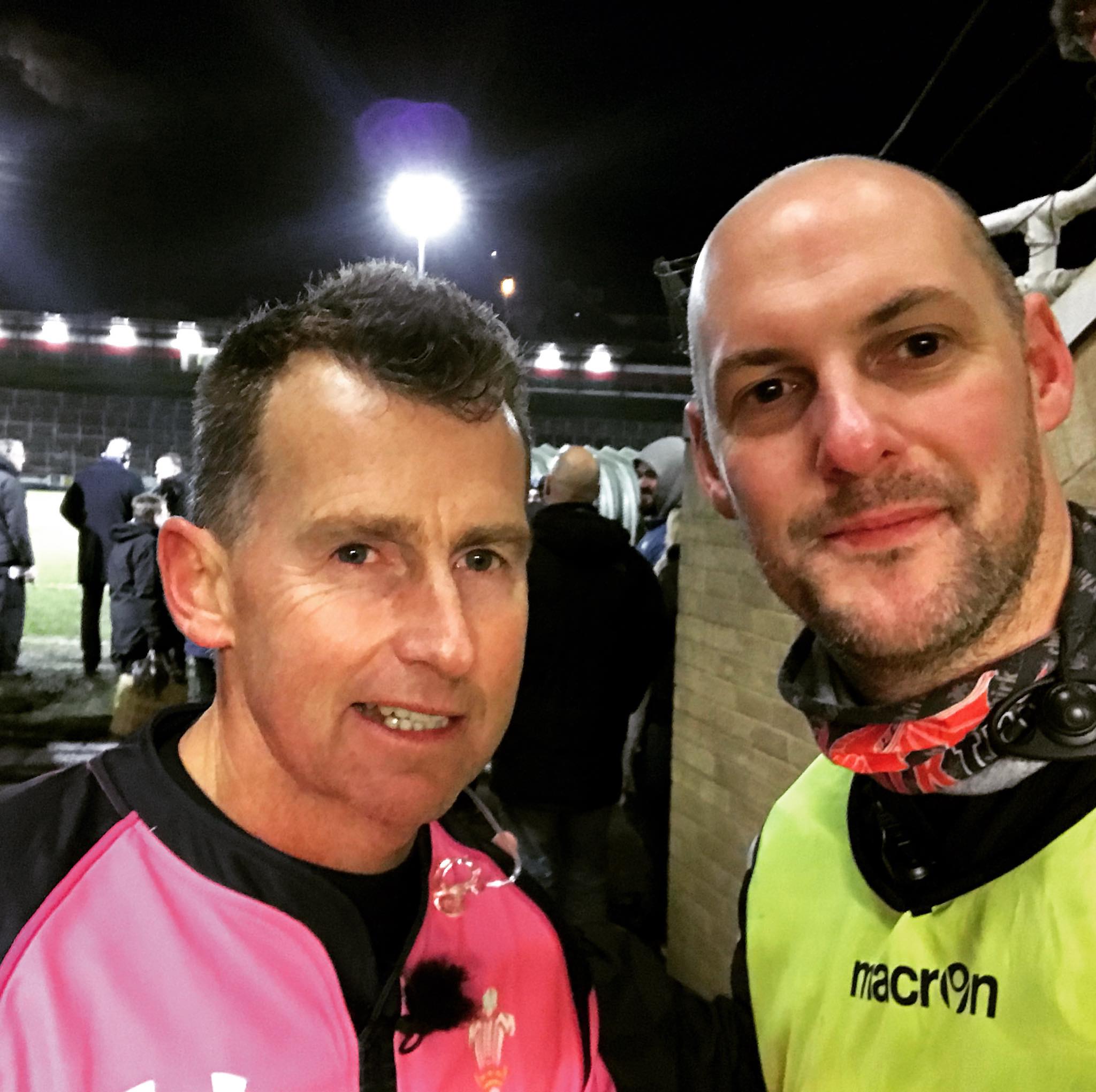 Antony with Nigel Owens